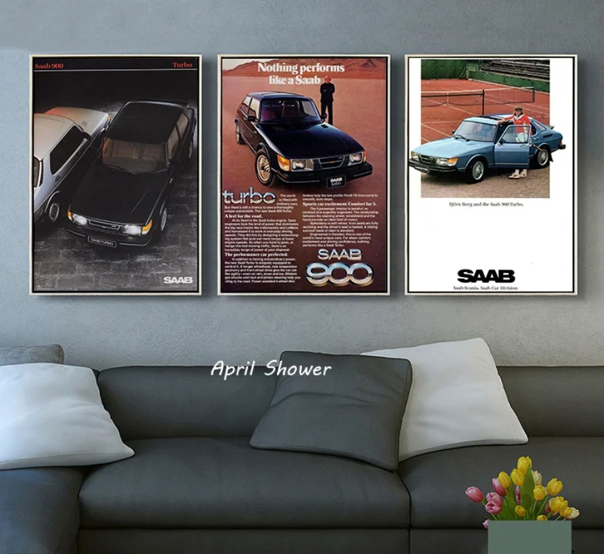Classique Vintage Saab 900 Tur - Vintage Collectible Posters avis et prix